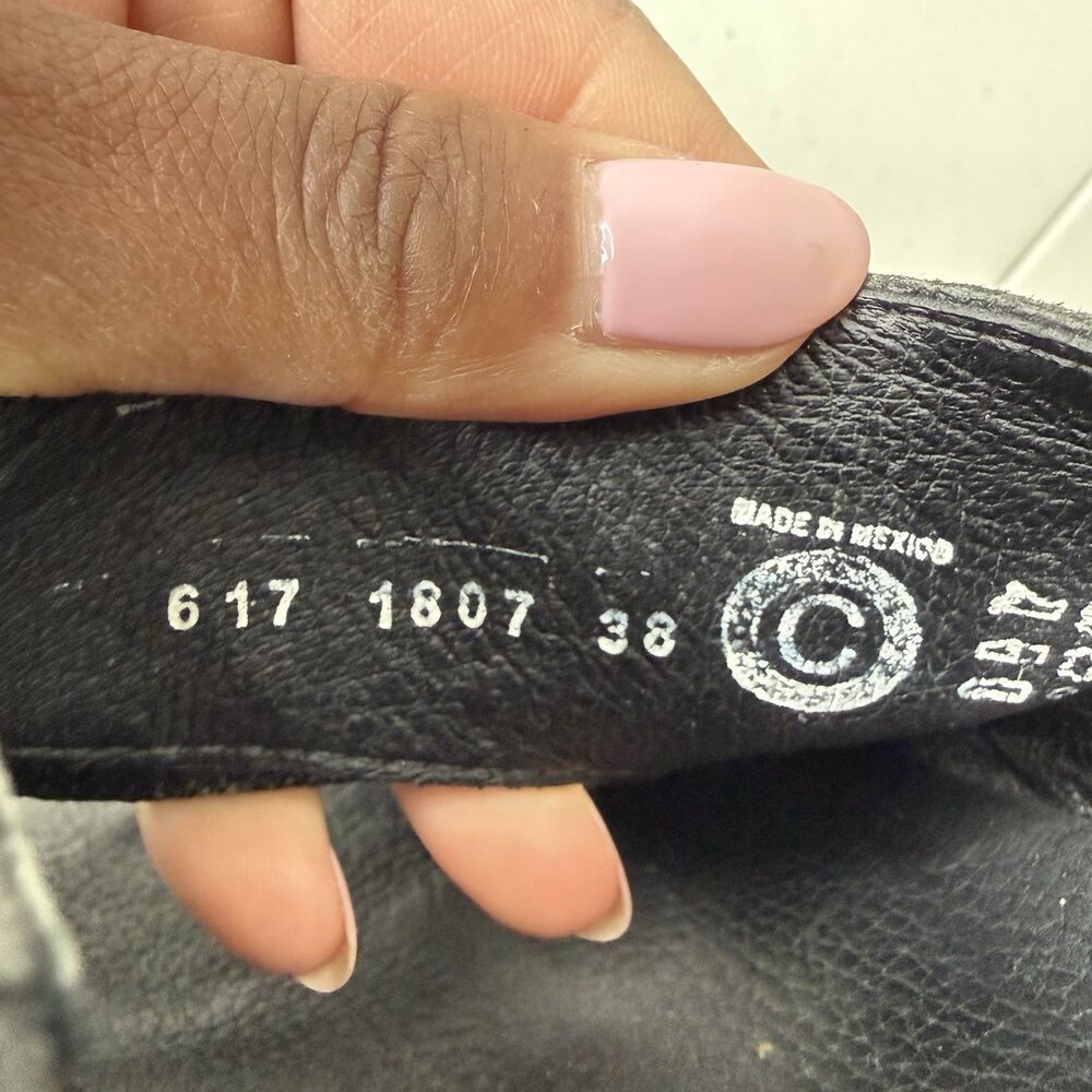 Wolky Nimes Black Circles Leather Comfort Slingback Sandal Women’s EU38/US 7 - Picture 8 of 9